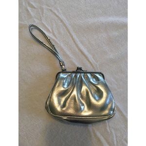 Small Silver Wristlet